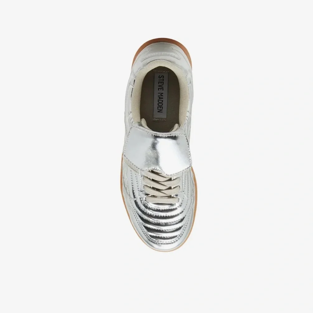 🆕 Steve Madden Silver MADRID Sneaker